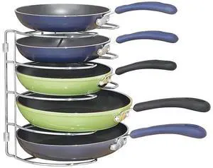 InterDesign Classico Skillet Organizer, Chrome InterDesign Classico Skillet Organizer, Chrome