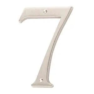 Baldwin 90677.150.CD House Number 7 Satin Nickel 4.75" Baldwin 90677.150.CD House Number 7 Satin Nickel 4.75"
