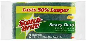 3M Scotch-Brite Heavy Duty Scrub Sponges 12-Pack 3M Scotch-Brite Heavy Duty Scrub Sponges 12-Pack