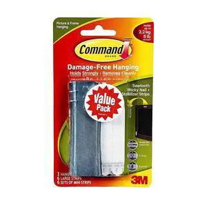 Command Universal Picture Hangers BCSRQ, 6-Pack Command Universal Picture Hangers BCSRQ, 6-Pack