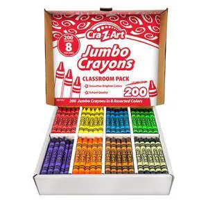 Cra-Z-Art Jumbo Crayons Class Pack 200ct Cra-Z-Art Jumbo Crayons Class Pack 200ct