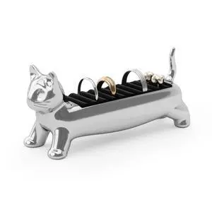 Umbra Ali Cat Ring Holder, Chrome Umbra Ali Cat Ring Holder, Chrome