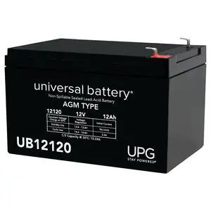 Universal Power Group 12V 12Ah Battery UB12120 Universal Power Group 12V 12Ah Battery UB12120
