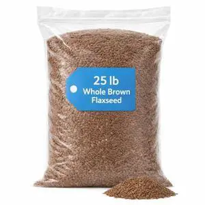 Whole Brown Flaxseed 25 lb Bulk Bag Whole Brown Flaxseed 25 lb Bulk Bag