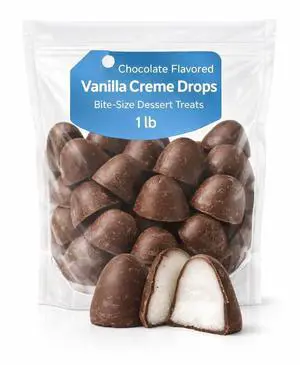 Chocolate Vanilla Creme Drops 1 lb Chocolate Vanilla Creme Drops 1 lb