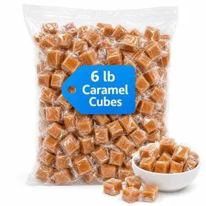 Caramel Cubes Soft Chewy Candy, 6 lb Bulk Bag Caramel Cubes Soft Chewy Candy, 6 lb Bulk Bag