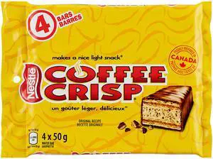 Canada Candy Coffee Crisp Chocolate Bar 4-Count Canada Candy Coffee Crisp Chocolate Bar 4-Count