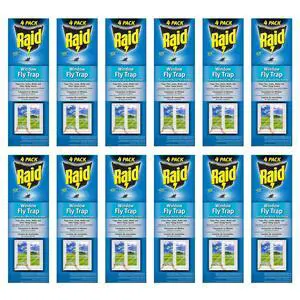 Raid Transparent Window Fly Trap 12 Pack Raid Transparent Window Fly Trap 12 Pack