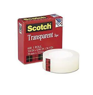 Scotch Transparent Glossy Tape 3/4" x 1296" 2-Pack Scotch Transparent Glossy Tape 3/4" x 1296" 2-Pack
