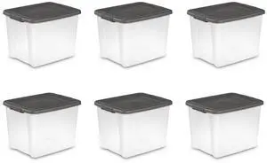 Sterilite 50-Quart Shelf Tote 19376406 6-Pack Sterilite 50-Quart Shelf Tote 19376406 6-Pack