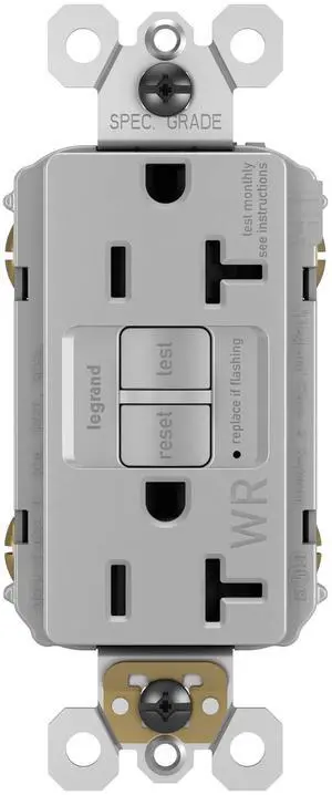 Legrand radiant 2097TRWRWCCD4 GFCI Duplex Outlet, White, 20A Legrand radiant 2097TRWRWCCD4 GFCI Duplex Outlet, White, 20A