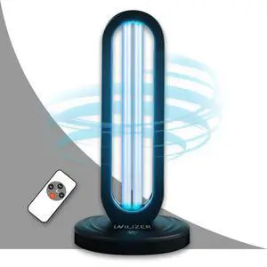 UVILIZER Tower - UV Light Sanitizer & Ultraviolet Lamp with Remote Control (UV-C Cleaner for Home, Room, Office | 38W UVC Disinfection Bulb | Kill Germs, Bacteria, Virus, Dust | USA) UVILIZER Tower - UV Light Sanitizer & Ultraviolet Lamp with Remote Control (UV-C Cleaner for Home, Room, Office | 38W UVC Disinfection Bulb | Kill Germs, Bacteria, Virus, Dust | USA)