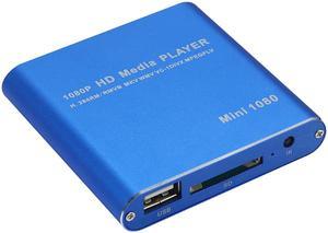 KINGZONE Mp021 Mini 1080p HD HDMI Multimedia Hard Disk Player MKV / TS / RMVB BLUE