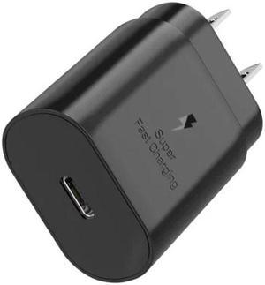 25W USB-C Wall Charger PD Fast Charging Adapter for Galaxy S20 S20+ Plus S20 Ultra S21 S21+ Ultra Note10 Note20,Black