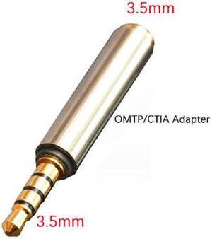 10 packs Gold plated 3.5mm M/F adapter,OMTP to CTIA,CTIA to OMTP audio Converter adapter for phone/Headphone