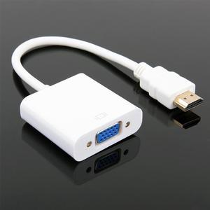 HDMI to VGA Male to female switch connector extension cable adapter 26 cm splitter without Audio-White