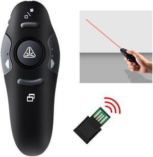 2.4GHz Wireless Exquisite Portable USB PowerPoint Presenter RF Remote Control Red Laser Pointer Pen Plug and Play