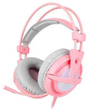 SADES A6 7.1 USB Gaming Headset - PC/ PS4/ PS5/ Switch-Docked/ VR/ Limited Run Pink/ AE SADES A6 7.1 USB Gaming Headset - PC/ PS4/ PS5/ Switch-Docked/ VR/ Limited Run Pink/ AE