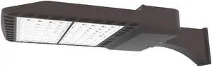 J&H LED 1600-Watt Equivalent Integrated LED Bronze Area Light and Flood Light with 24000 Lumens Outdoor Light