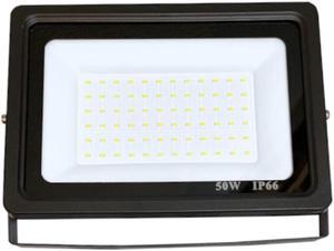 J&H LED Outdoor Integrated LED Flood Light 350-Watt Equivalent, 6000 Lumens, Dusk to Dawn Compatible, Cool White 5000K, Home Improvement