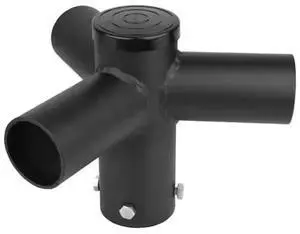 J&H LED 11 in. 120-degree Triple Spoke Mounting Bracket Tenon Adapter for LED Outdoor Pole Lights