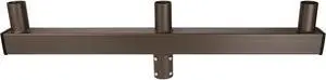 J&H LED 60 in. 180-Degree Triple In Line Low Profile Bullhorn Mounting Bracket Tenon Adapter for Round Outdoor Pole Lights, Industrial Supplies