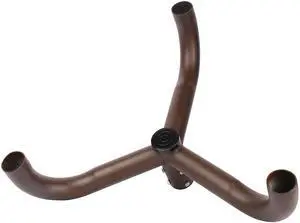 J&H LED 26 in. 120-Degree Double Bullhorn Mounting Bracket Tenon Adapter for Round Outdoor Pole Lights