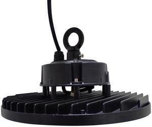J&H LED 12 in. Black Integrated LED Dimmable High Bay Light at 30000 Lumens 3000K/4000K/5000K
