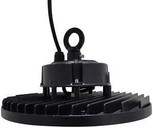 J&H LED 12 in. Black Integrated LED Dimmable High Bay Light at 36000 Lumens 27-40-50K