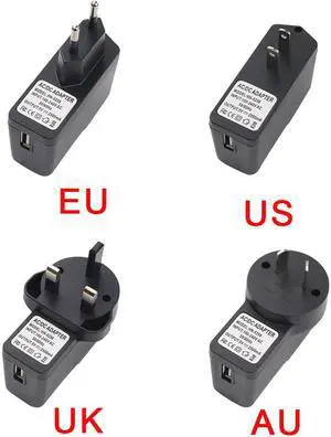 High quality Raspberry Pi 3 generation power supply 2.5A power plug Europe, America, Britain, Australia with Power switch line