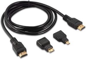 Alta qualidade mini hdmi-adaptador compatível micro hdmi conector 1.5 metros 4k cabo hd adequado para ps3 hdtv dvd xbox pc pro