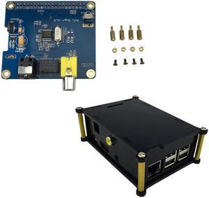 Raspberry Pi 3 Digital Audio Sound Card Expansion Board HIFI DiGi I2S SPDIF + Acrylic Case Box Support Raspberry Pi 3 Model B+