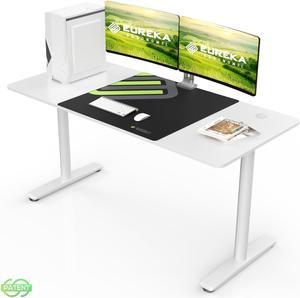 HSH Large Computer Desk, Industrial Modern Home Office Desk, Wooden and  Metal PC Desk for Work Writing Study Gaming Bedroom, Farmhouse Vintage