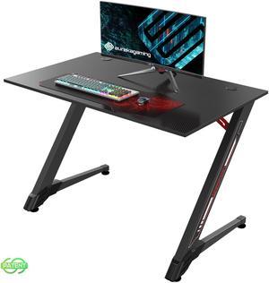 Coleshome 48 Inch Computer Desk, Modern Simple Style Desk for Home Office,  Study Student Writing Desk, Black