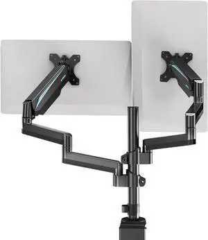Eureka Ergonomic Fully Adjustable Single/Dual Home Office Monitor Arm Mount Gaming Monitor Stand for Screens up to 32 Inch dual arm