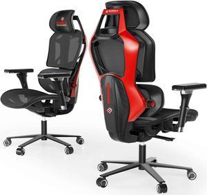 Eureka Ergonomic TYPHON Video Gaming Chair Ergonomic Mesh Chair for Gamers, Red