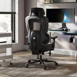 EUREKA ERGONOMIC Hybrid Ergonomic Gaming Chair - 3D Adjustable Armrests, Dynamic Lumbar Support & Headrest, High-Back Mesh Computer Desk Chair for Gaming EUREKA ERGONOMIC Hybrid Ergonomic Gaming Chair - 3D Adjustable Armrests, Dynamic Lumbar Support & Headrest, High-Back Mesh Computer Desk Chair for Gaming