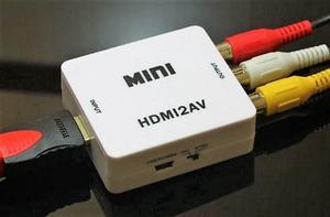 HDMI to Mini Composite CVBS RCA AV Video Converter Adapter Old TV 1080p (White)