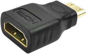 Mini HDMI Male To HDMI Female Converter Adapter Connector Black