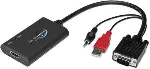 VGA to HDMI Converter with Audio Support Adapter for PC Laptop DVD Desktop