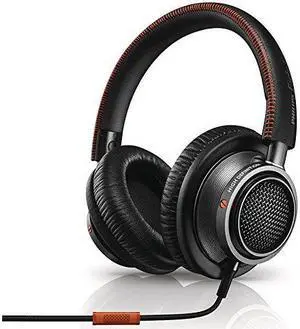 Philips L2BO_27 Fidelio High Fidelity Headphones with Mic and Memory foam cushioning_ Black_Orange