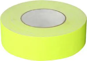 Polyken 510 Rubber Premium Grade Gaffer's Tape, 45m Length x 48mm Width, Neon Yellow