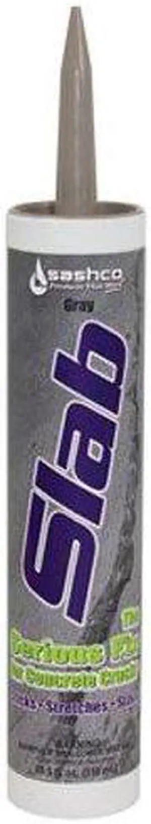Sashco Slab Concrete Crack Repair Sealant, 10.5 oz Cartridge, Gray Pack of 1