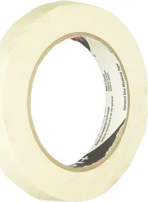 3M TAPES Masking Tape, General Use, 201 , 7 In. W x 60 yd., Tan  1028588