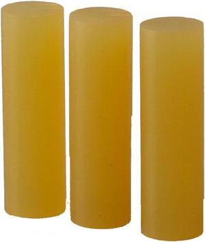 3M 3738 Hot Melt Adhesive, Amber, 5/8 in Dia, 2 in L, 50 sec Begins to Harden,