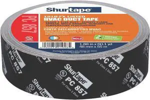 Duct Tape,55m L,2-27/32 in. D,Silver SHURTAPE PC 857