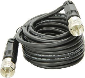 18' RG_58A_U Coaxial Cable With Pl_259 Connectors