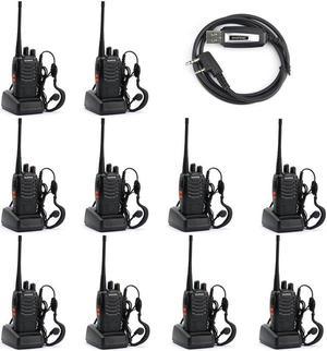 BAOFENG UV-5R+ Plus Two Way Radio, Long Range for Adults Rechargeable with  Earpiece, Walkie Talkie for Outdoors, 144-148 420-450MHz, Qualette Series