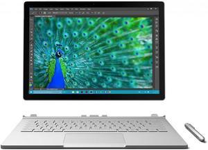 Microsoft Surface Book SW500001 Intel Core i7 6th Gen 8 GB Memory 256 GB SSD NVIDIA GeForce Graphics 135 Touchscreen 3000 x 2000 Detachable 2in1 Laptop Windows 10 Pro 64Bit Commercial