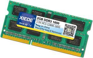 DDR3 1600MHz 2GB 12800 Frequency Memory RAM Module Double Sided Particles for Laptop